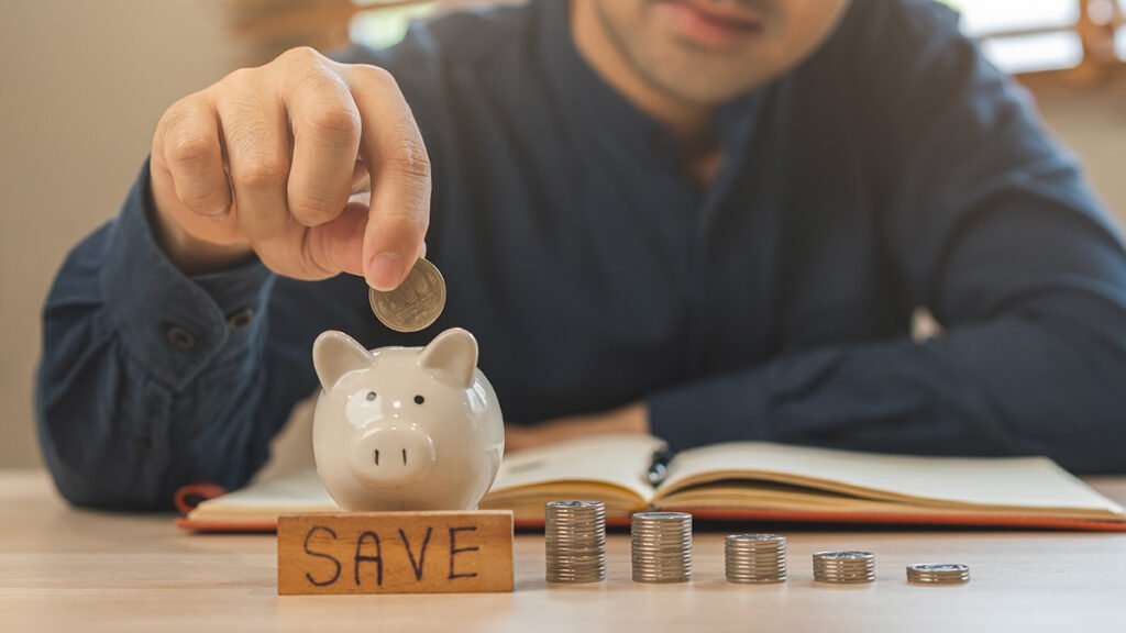 Canadian saving money in a high-interest savings account 2025