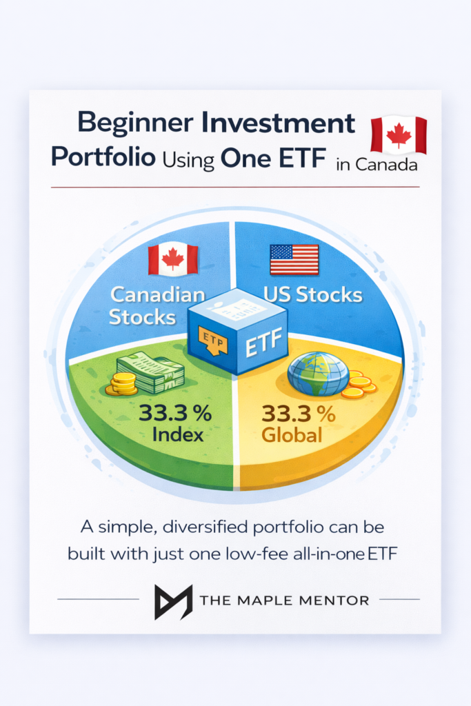 beginner investment portfolio using one ETF in Canada