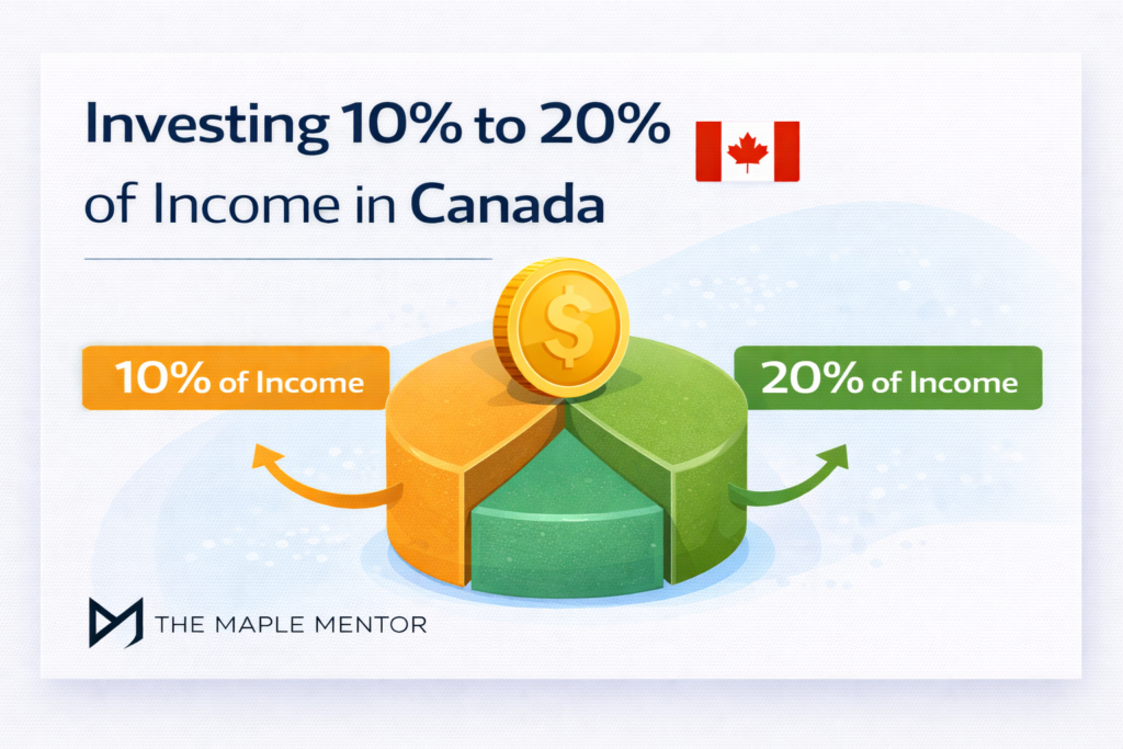 Income percentage investing graphic investing 10 to 20 percent of income in Canada