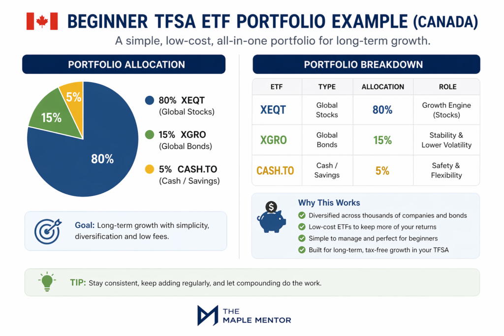 beginner TFSA ETF portfolio example Canada