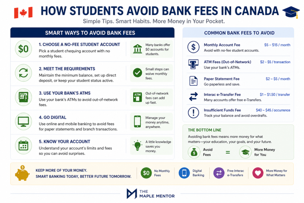how students avoid bank fees in Canada