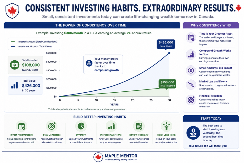 consistent investing habits long term growth Canada