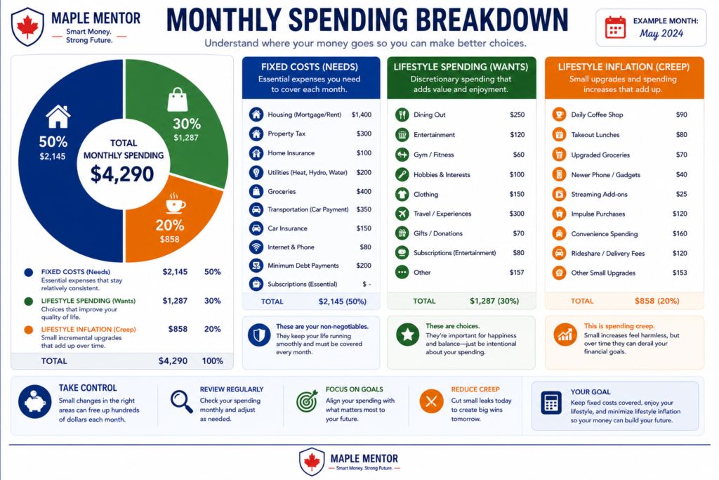 fixed costs and lifestyle inflation Canada