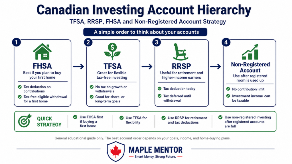 TFSA RRSP FHSA and non-registered account strategy