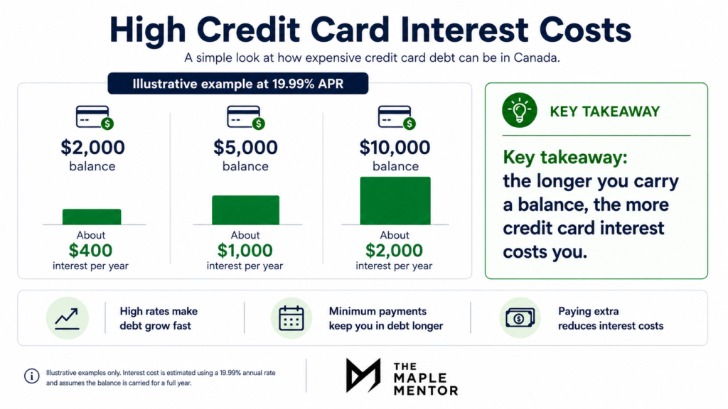 high credit card interest costs in Canada