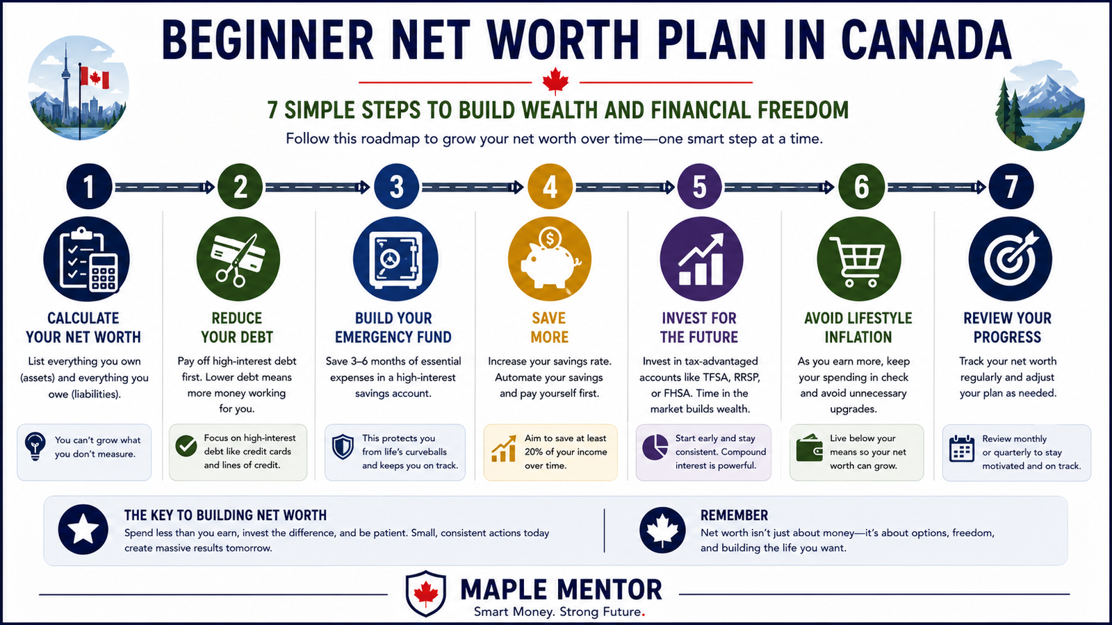 How to Build a Beginner Net Worth Plan in Canada net worth plan Canada beginner wealth building steps