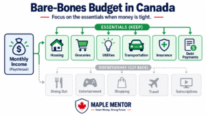 bare bones budget in canada