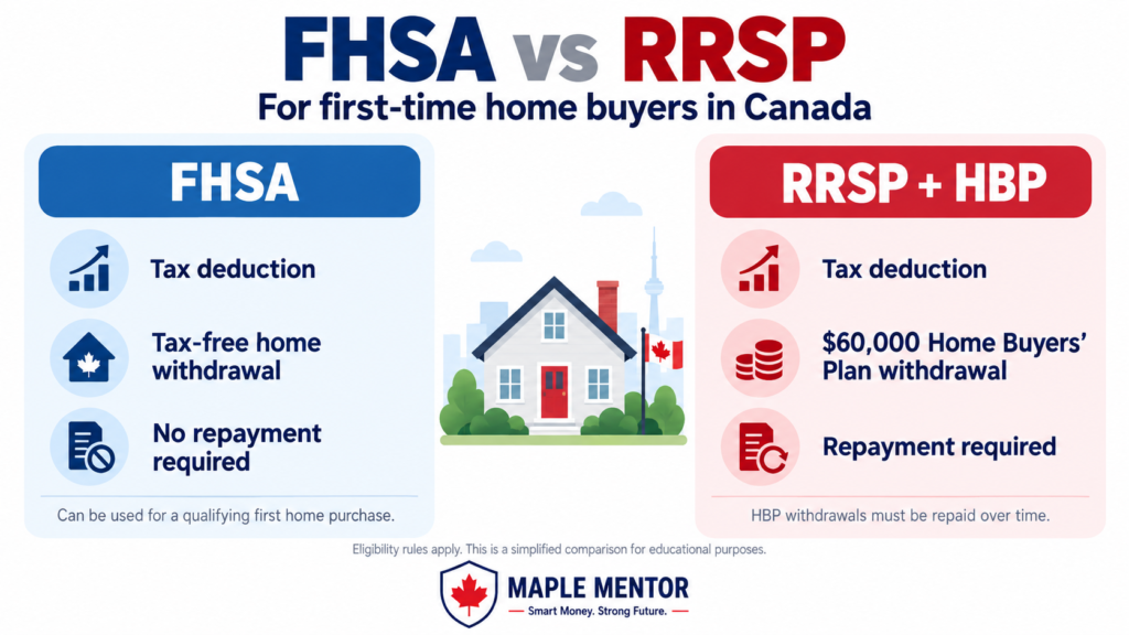 fhsa vs rrsp FHSA vs RRSP for first-time home buyers in Canada