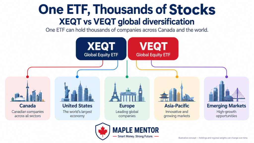XEQT vs VEQT global diversification