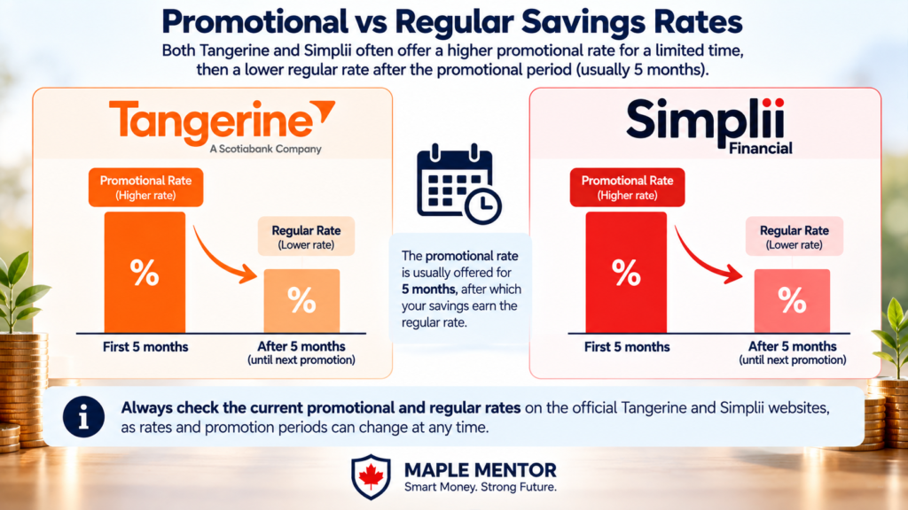 Tangerine vs Simplii savings account rates