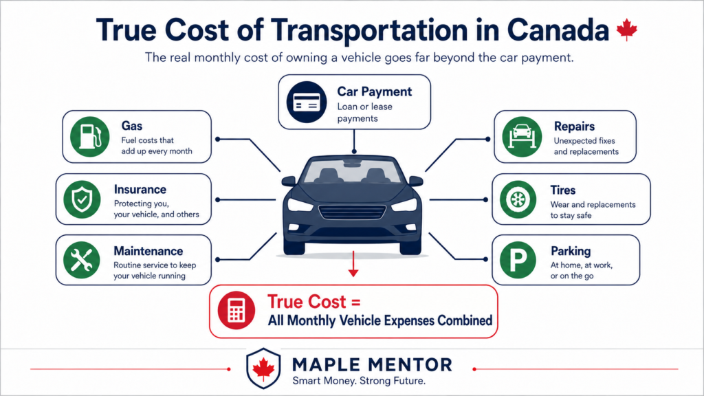 true cost of transportation in canada save money on transportation Canada monthly transportation costs