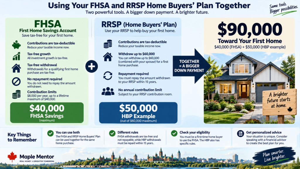 using fhsa and hbp together FHSA and RRSP Home Buyers Plan combined Canada